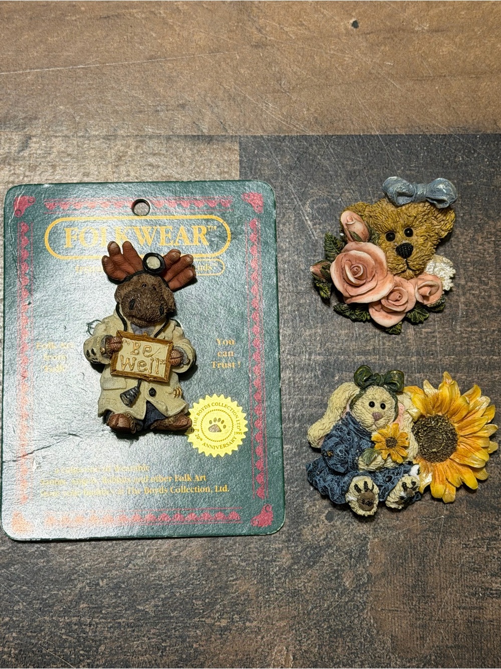 Boyd’s Bears Folkware Brooch Lot